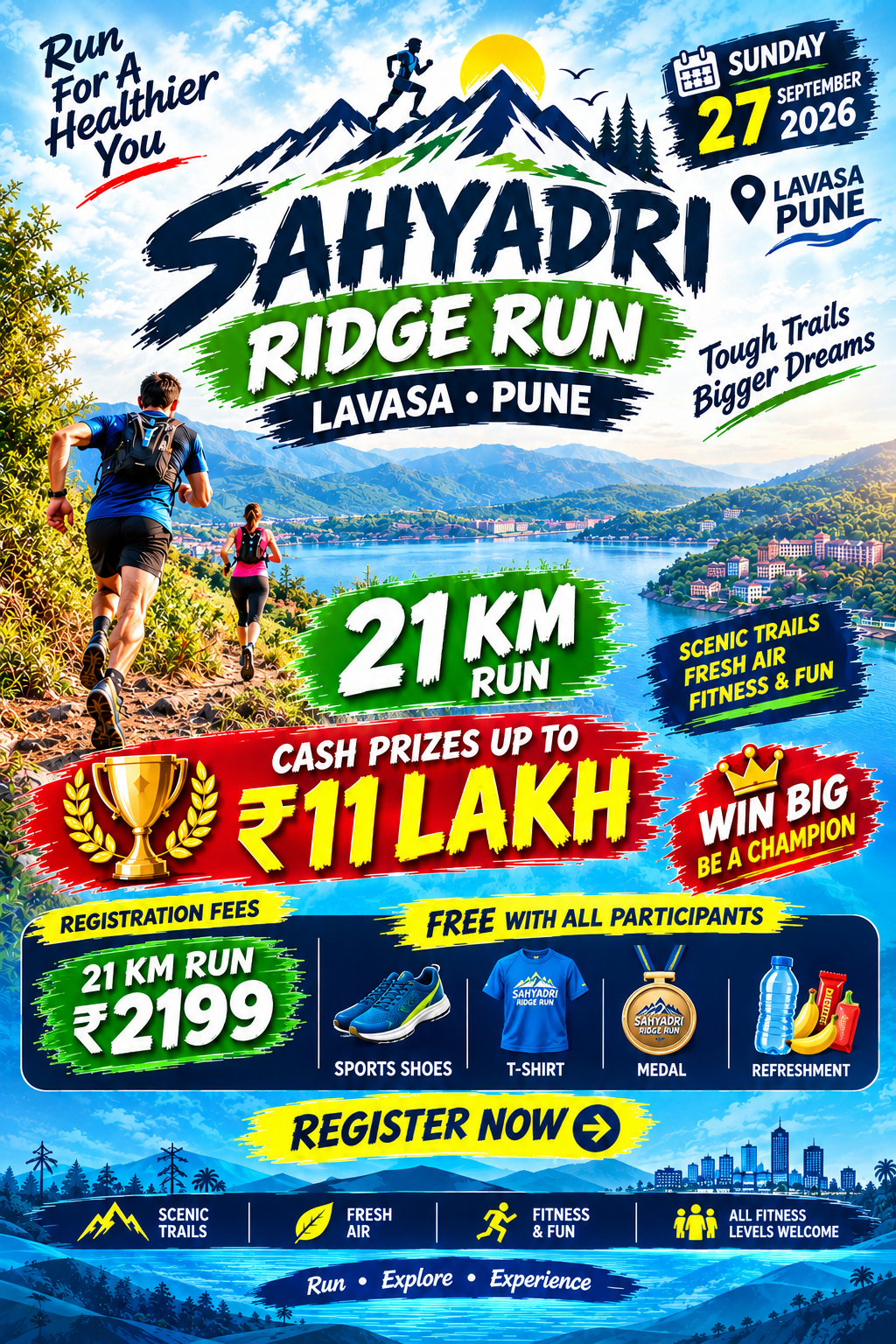 Sahyadri Ridge Run 21 km Pune